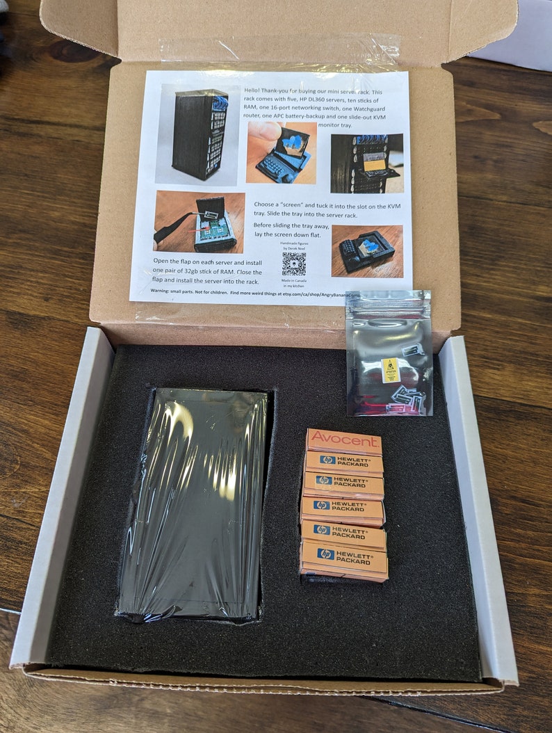 Mini server rack model handmade image 2