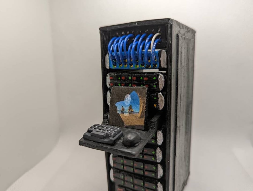Mini Server Rack Model Handmade Etsy