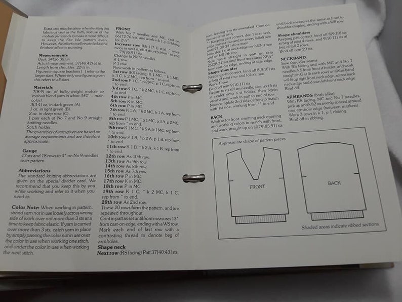 Simply Beautiful Knitting Vintage Pattern Collection Binder 1986