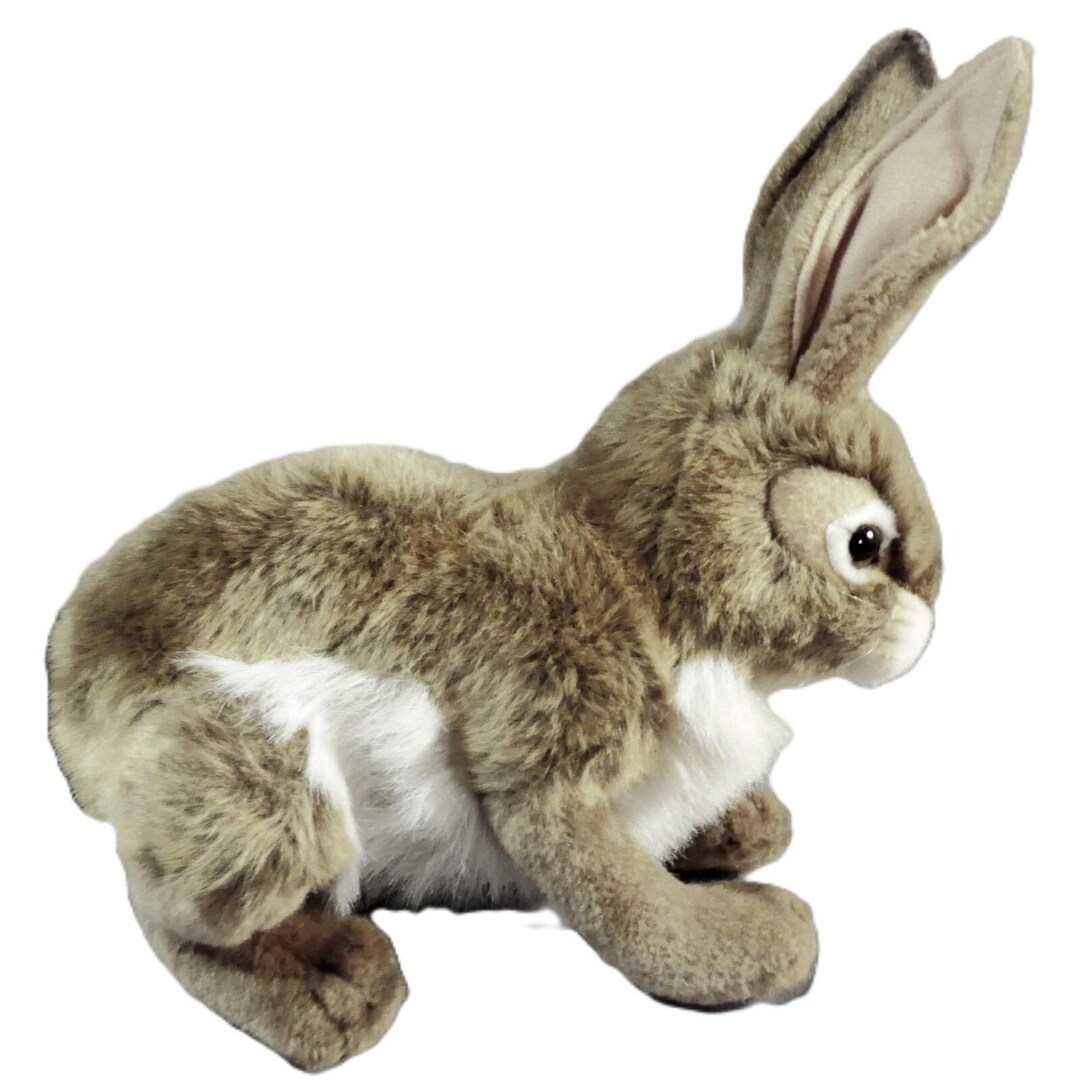 Hansa Black Tailed Jack Rabbit Bunny Poseable Preowned 13