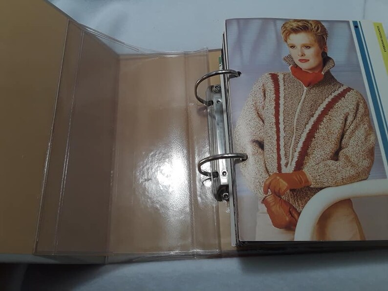Simply Beautiful Knitting Vintage Pattern Collection Binder 1986