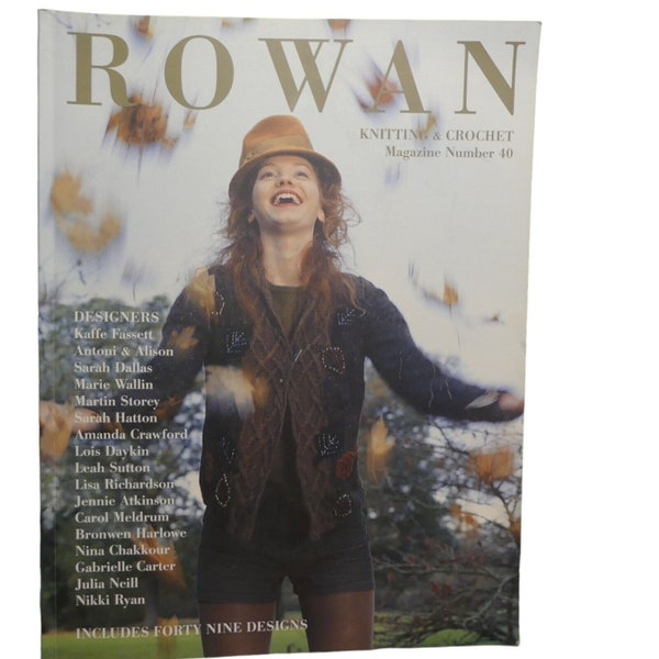 Rowan Knitting Magazine Number 40 Preowned 49 Designs Fassett Hatton 2006