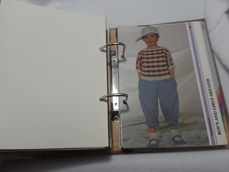 Simply Beautiful Knitting Vintage Pattern Collection Binder 1986