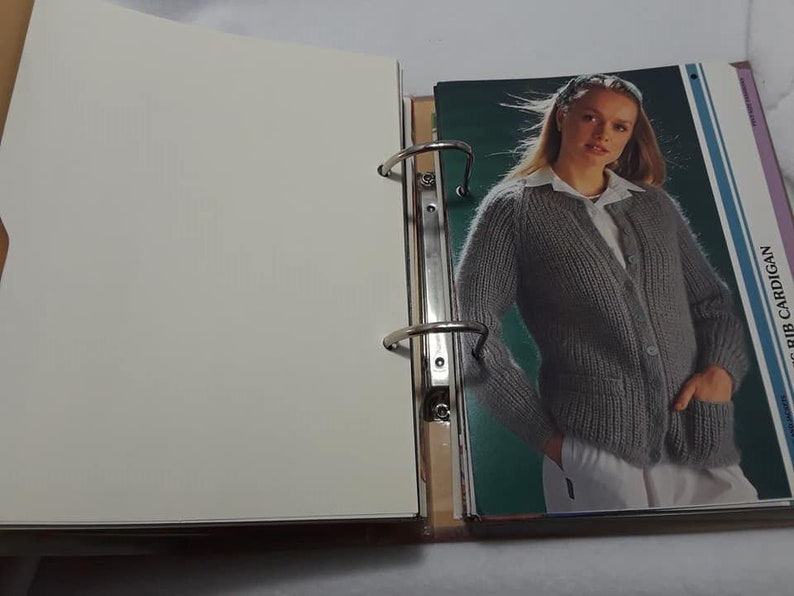 Simply Beautiful Knitting Vintage Pattern Collection Binder 1986