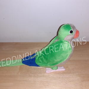 Handmade Monk Parakeet/Quaker Parrot plush
