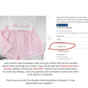 May include: A white tank top with lace trim and pink embroidered text reading Mrs. Leveille, paired with pink and white striped shorts featuring white lace trim and the embroidered date 09.16.2025 on the lower left leg.