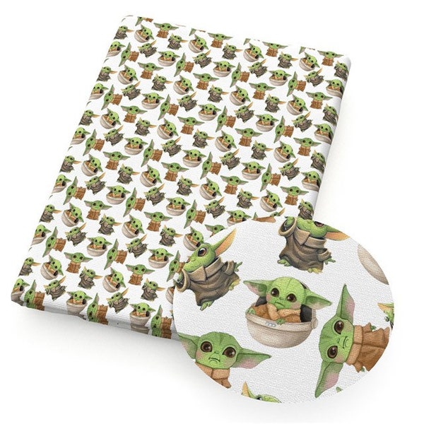 Baby yoda “the child” fabric , material (in hand , ready to ship)