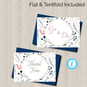 4 bearbeitbare Go and Do Thank You Kartenvorlagen; Junge Frauen; HLT-Jugendthema 2020;1 Nephi 3;7; Jugendleiter; Flach, Tentfold; Druckbare YW20