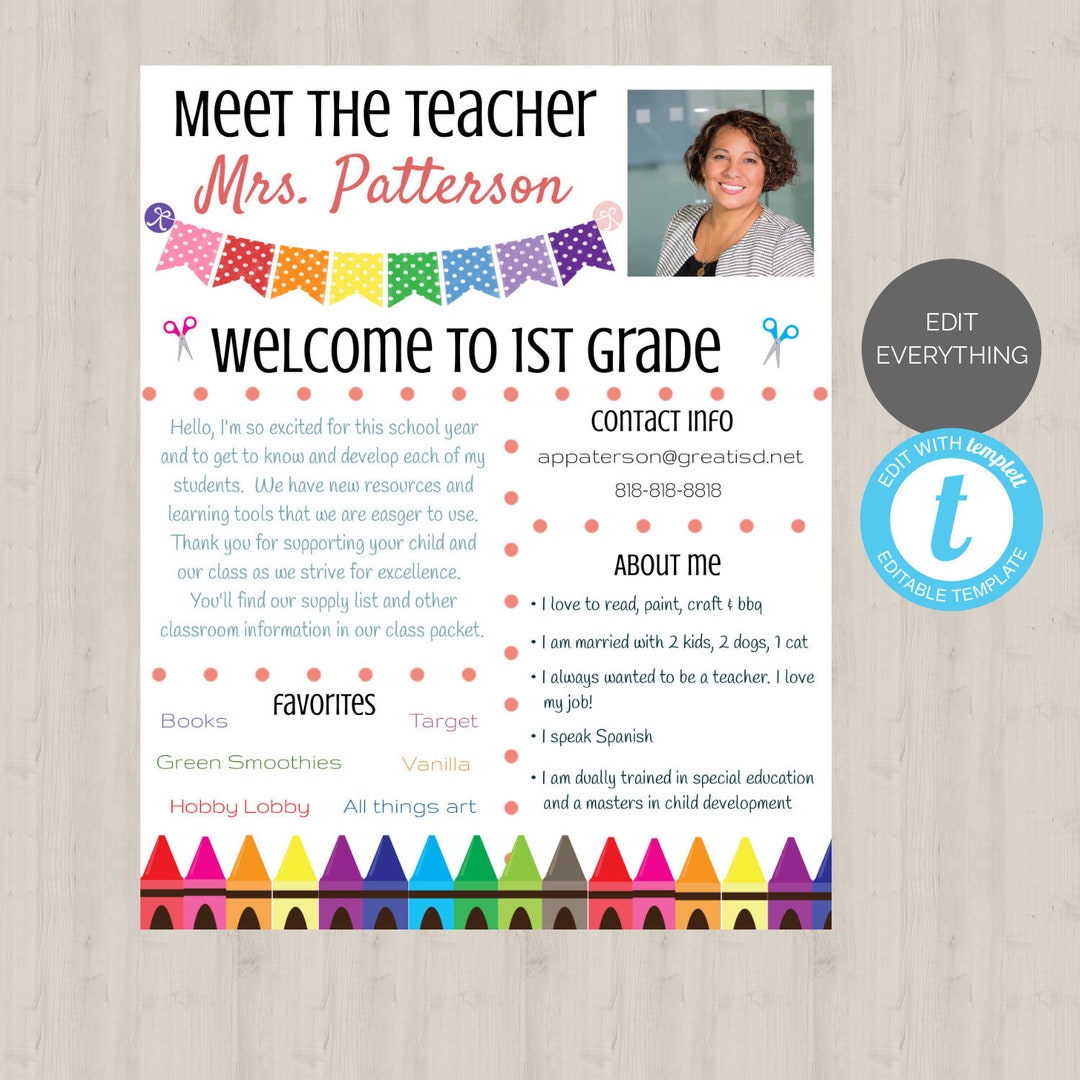 editable-meet-the-teacher-template-welcome-back-to-school-etsy