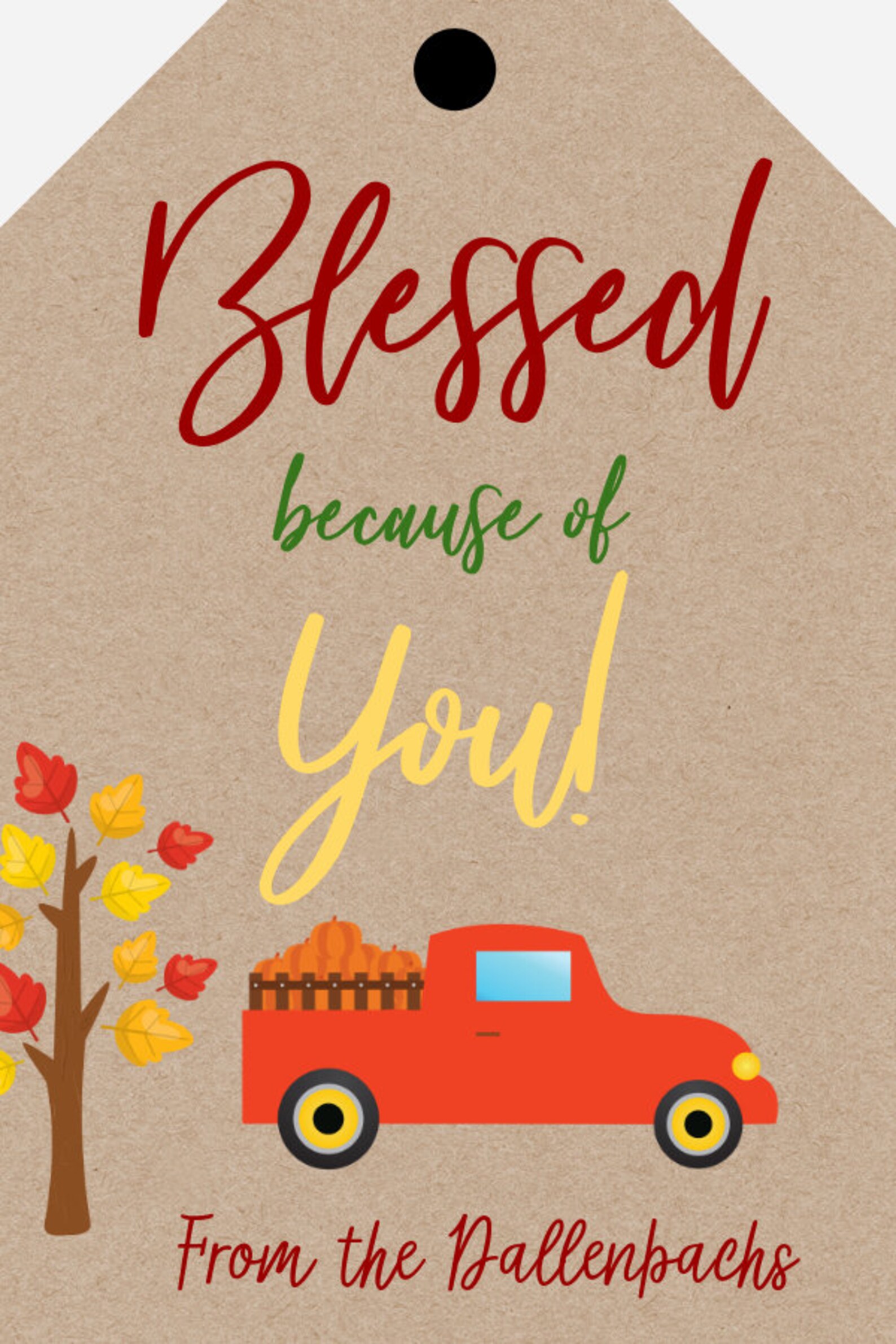 Editable Fall Thankful for You Gift Tag Templates Harvest Gratitude ...