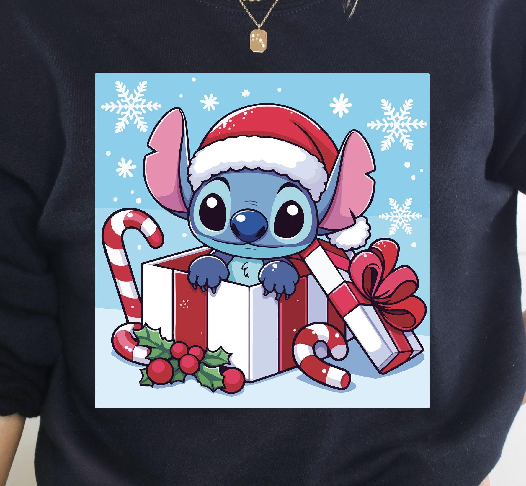 Cute Stitch In Christmas Present Candy Canes Holiday Santa Snowflakes Il Fullxfull.6456732355 Oenq
