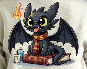 Cute dragon halloween png, wizard png, dragon vector, vector halloween, digital download wizard dragon, vector dragon png