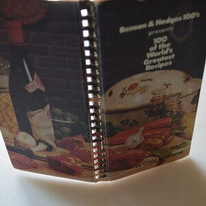 1985 Benson Hedges Cigarettes Recipes From Americas Favorite Resorts Cookbook