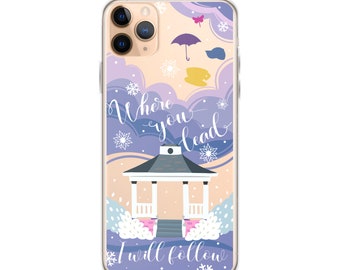 Adónde conduces “Edición de invierno”: iPhone 13, 13 mini, 12, 12 Pro, 12 Pro Max, 12 mini, iPhone SE, 8, 8 Plus, X / XS XS Max Fundas para teléfono