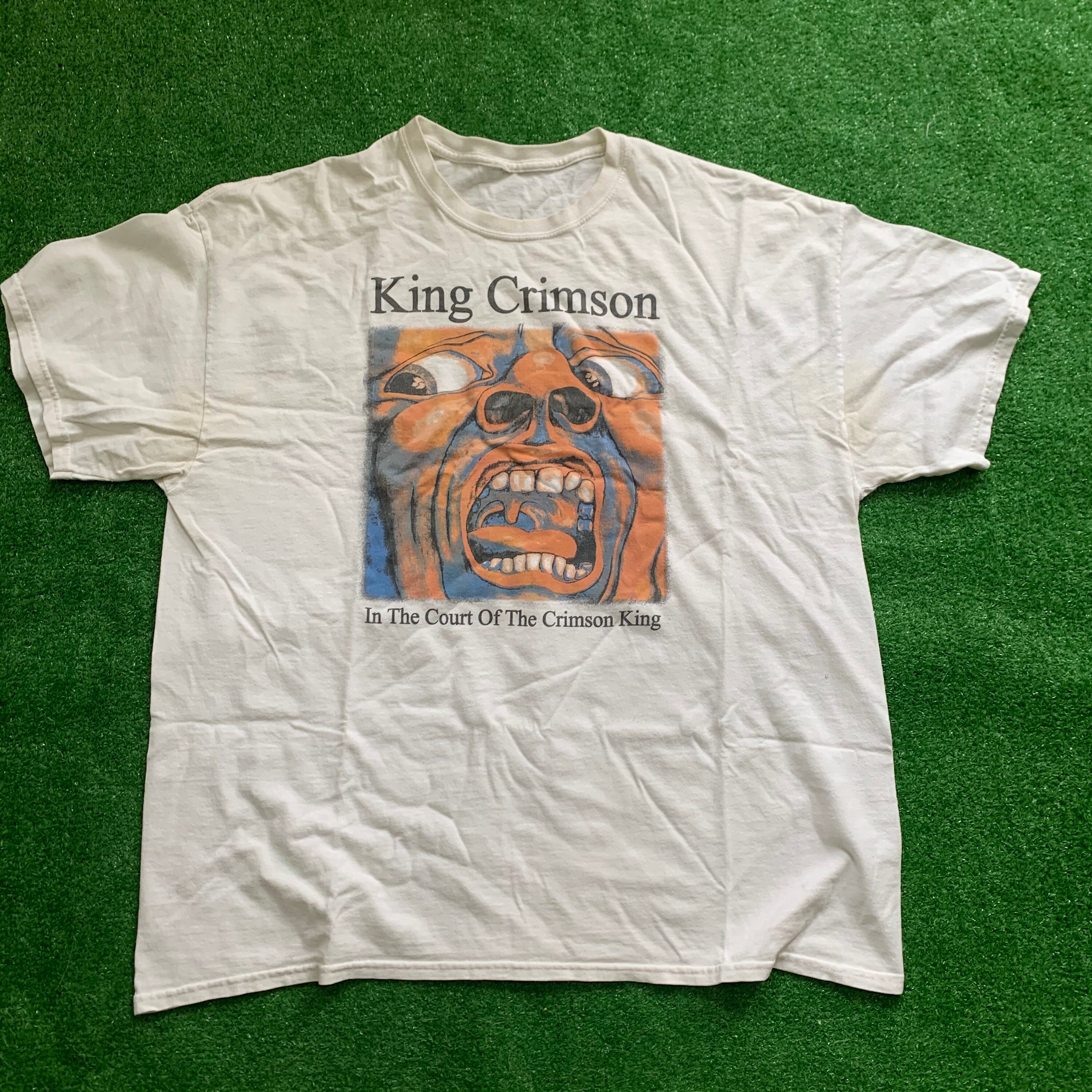 Vintage 90s King Crimson Band t shirt/ prof rock/ England/ Etsy