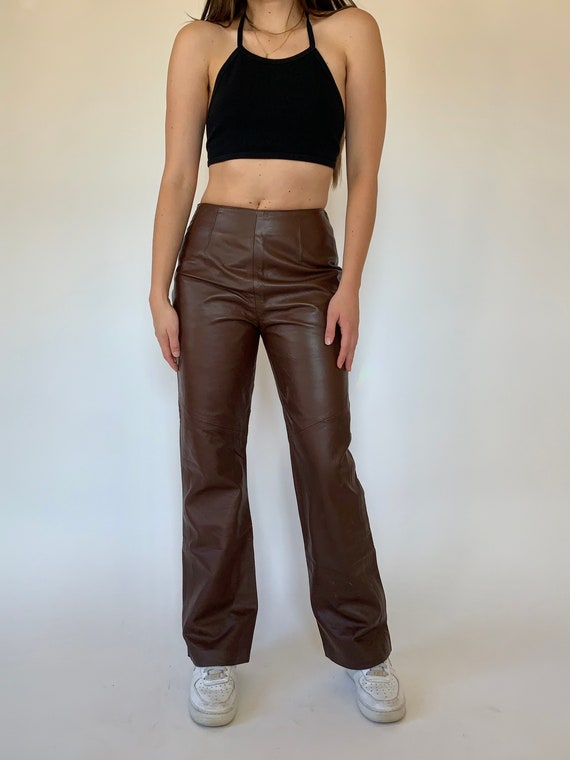 Vintage Leather Pants - Gem