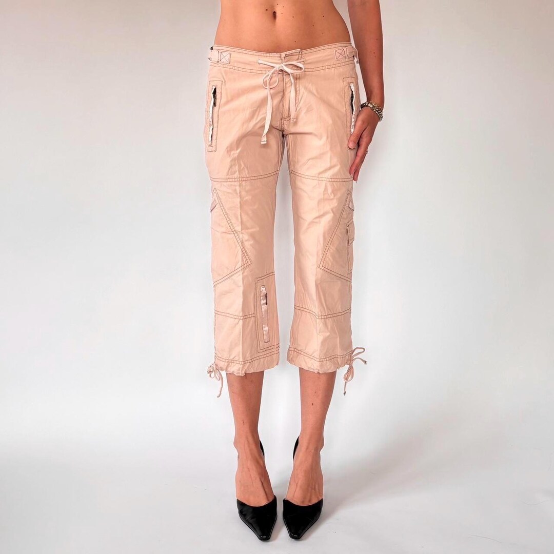 2000s Nude Cargo Capris S Etsy