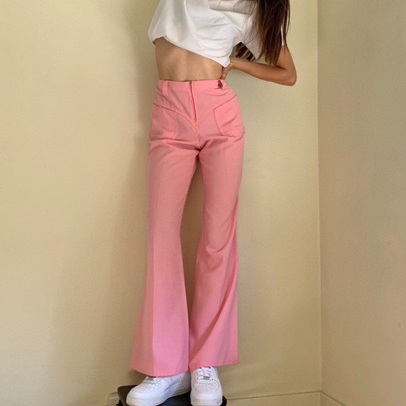Vintage 1970s Pink Flares