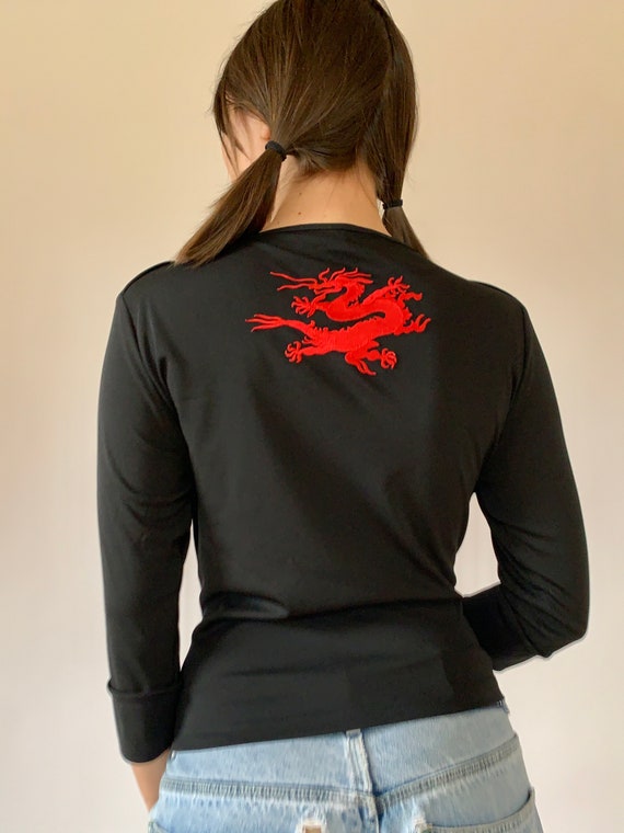 Vintage 1990s Dragon Blouse