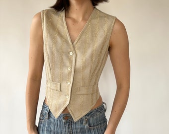 70s Glitter Vest (S)