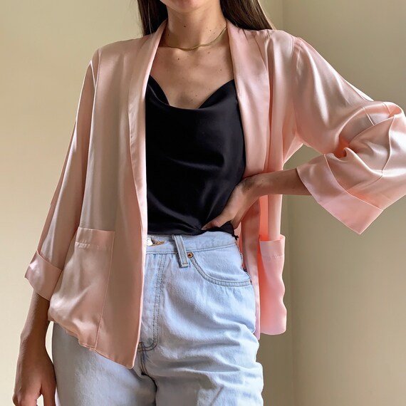 Vintage 1970s You Babes Satin Blazer