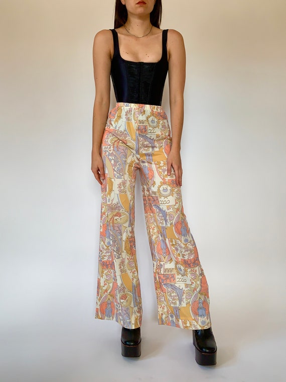 Vintage 1970s Novelty Print Pants - XS/S