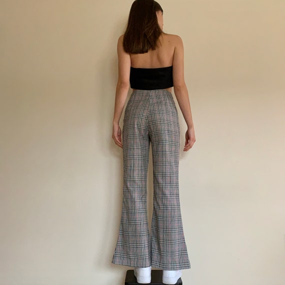 Vintage 1990s Plaid Flares