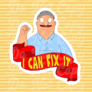 Bob’s Burgers Uncle Teddy Sticker 2025 Re-Design