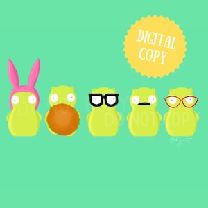 Bob&#39;s Burgers Family as Kuchi Kopi DIGITAL Download