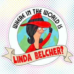 wo in der Welt ist Linda Belcher Sticker