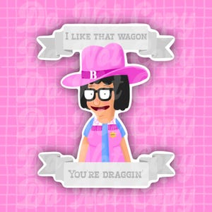 Bob’s Burgers Inspired Western Tina Sticker