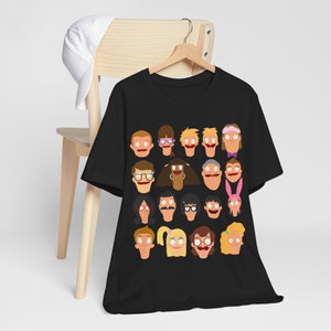 Bob&#39;s Burgers - T-shirt unisexe à manches courtes en jersey, amis et famille