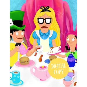 Descarga digital para imprimir de Tina en el país de las maravillas