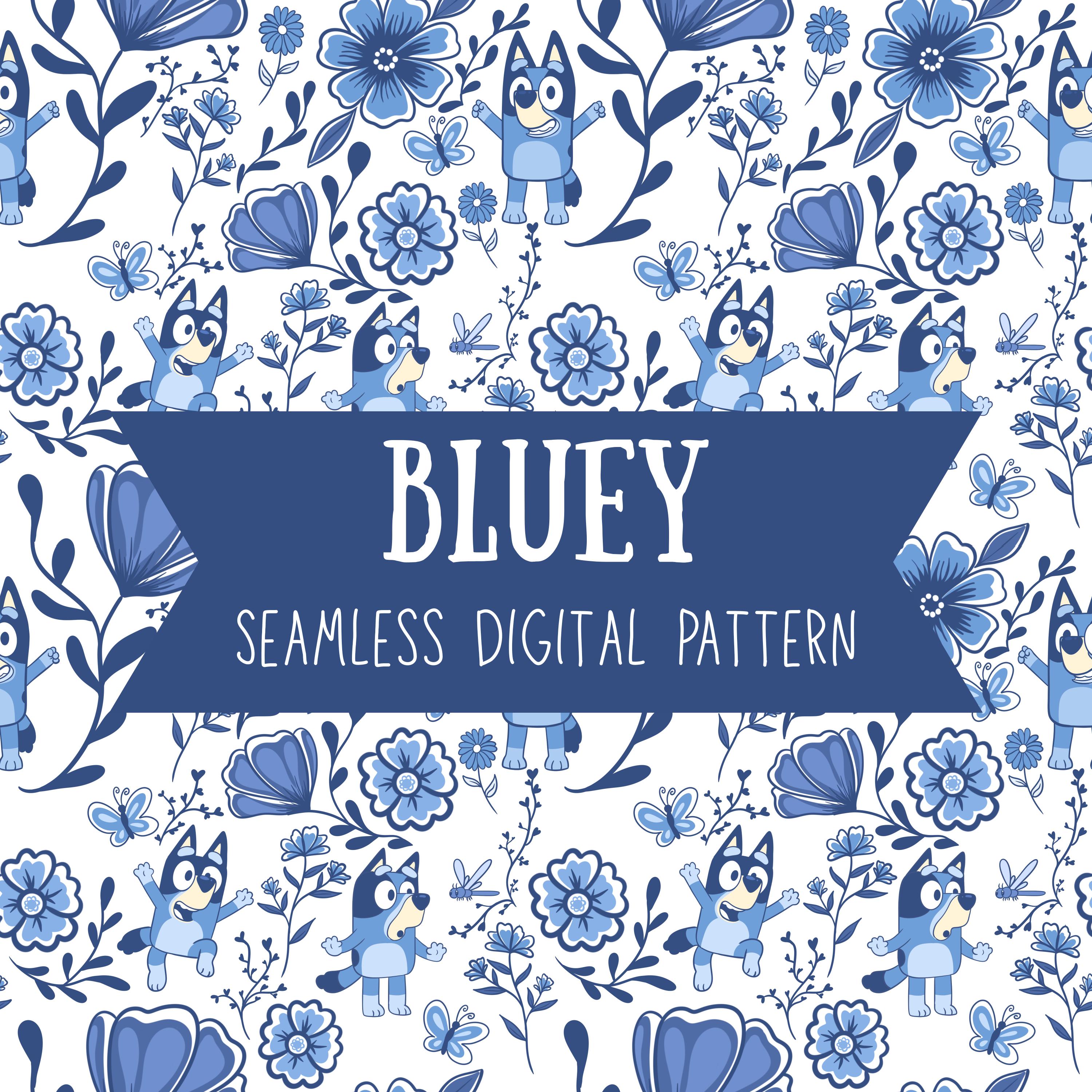 Blue Heeler's Fine China Seamless Digital Pattern