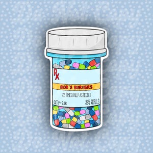 Bob’s Burgers Inspired RX Sticker