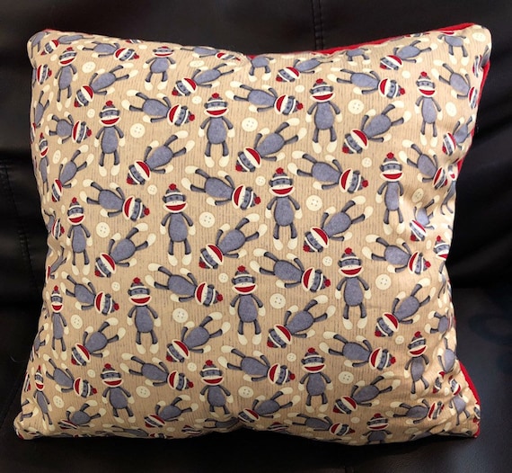 Sock Monkey Pillow Etsy