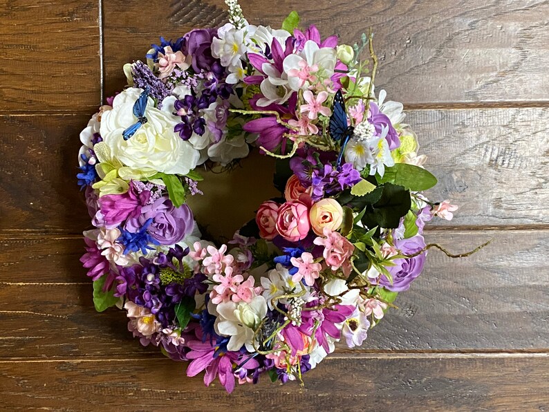 Victorian Urn Wreath Floral Design Etsy