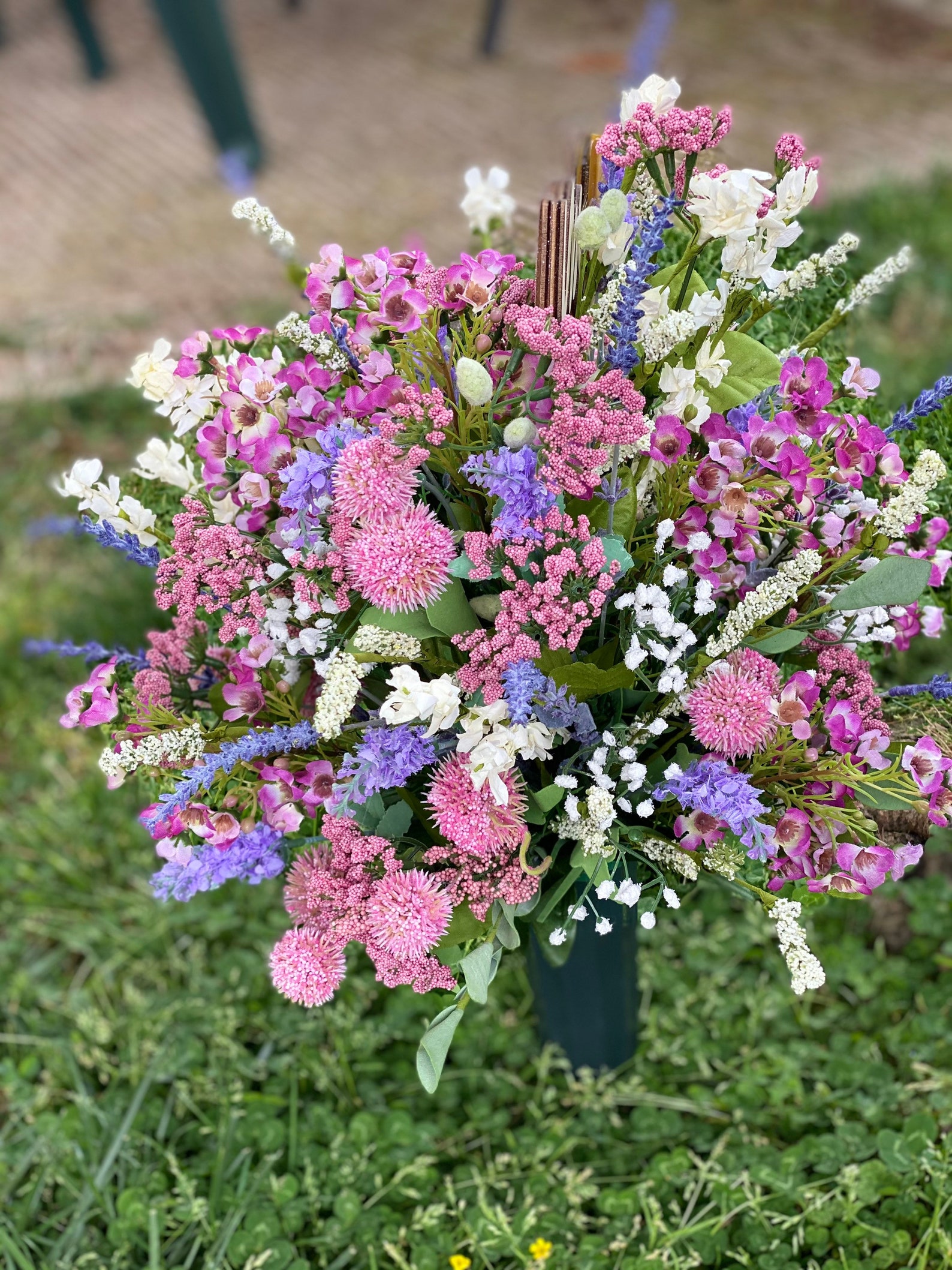 Victorian Artificial Dried Wildflowers Cemetery Grave Flower Etsy