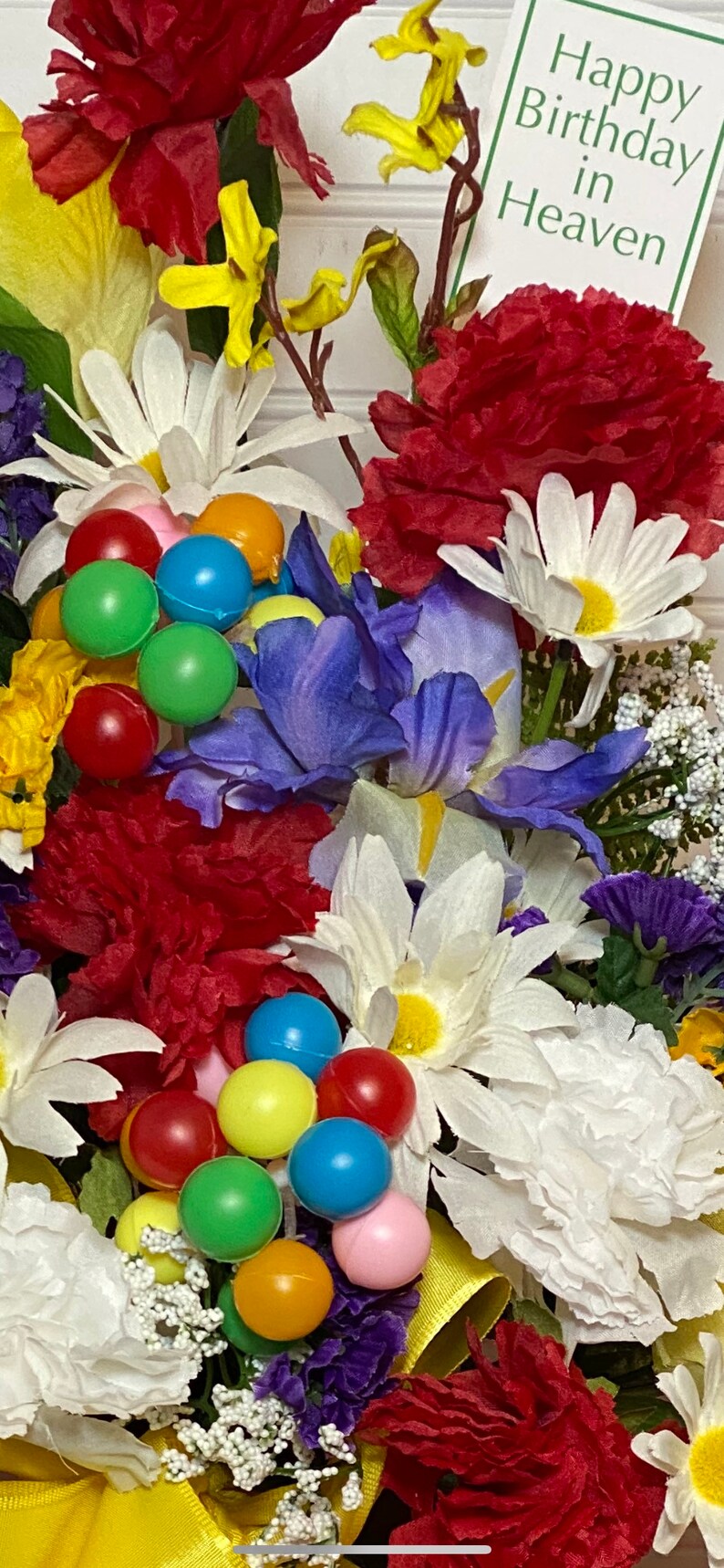 Happy Birthday in Heaven Cemetery Flowers Etsy Australia