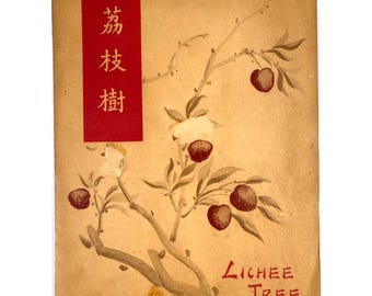 Menú vintage del restaurante LICHEE TREE de la década de 1960 / Comida chino-americana en la ciudad de Nueva York.