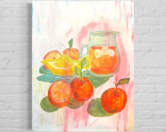 Orange  oil painting