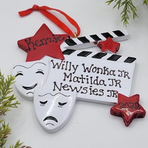 Drama Personalized Ornament, Ornament for Actor - Gift For Actor - Actress Ornament - Personalize Ornament