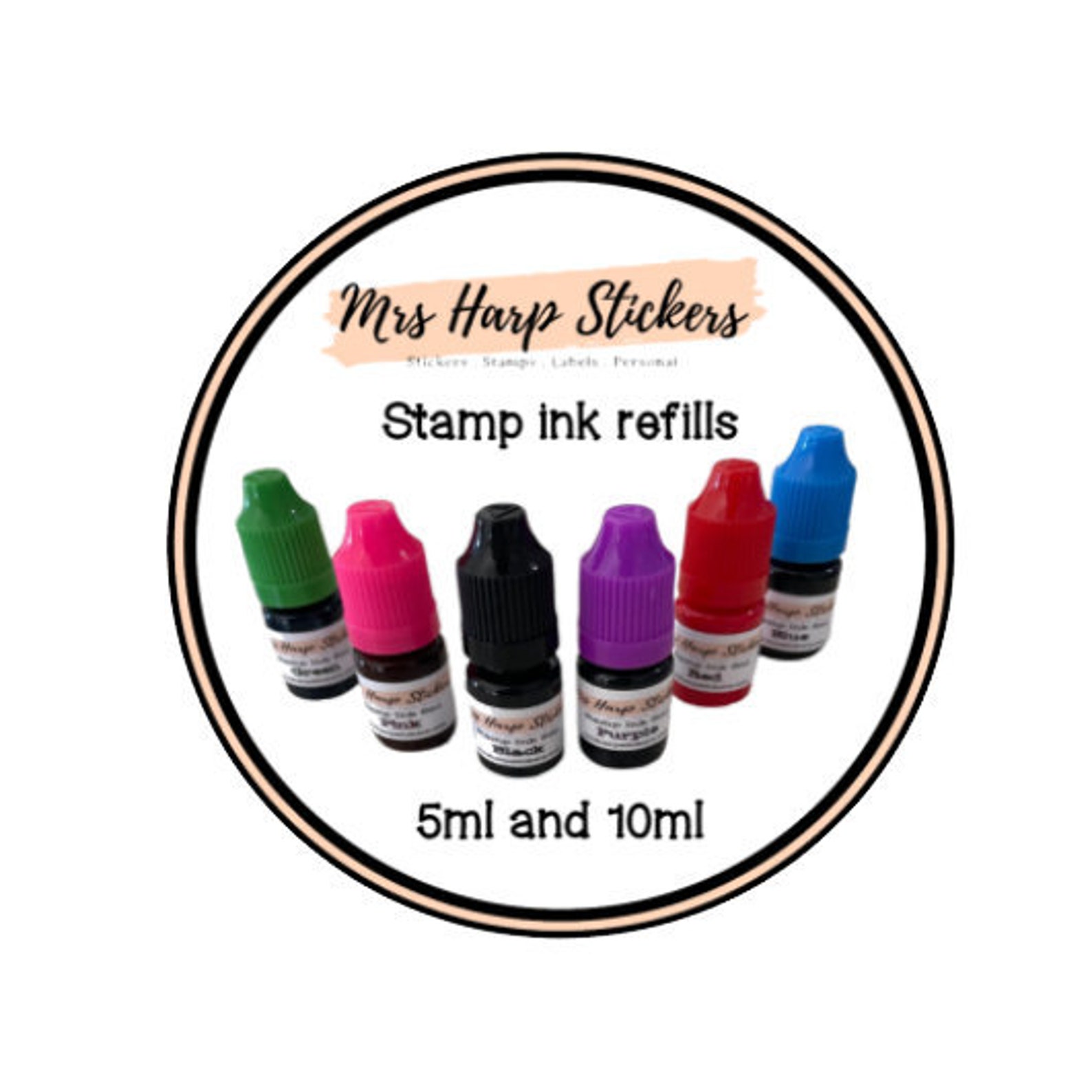 Flash Stamp Ink Refills 5ml and 10ml Etsy