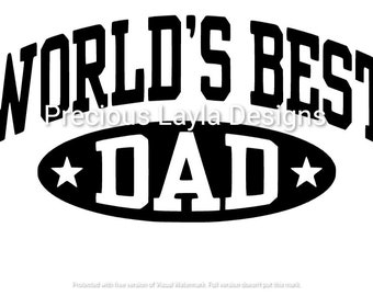 World's best dad svg | Etsy