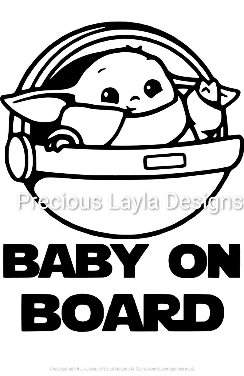Download Baby on board baby yoda INSTANT DOWNLOAD svg jpg dxf and ...