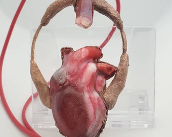 I Give You My Heart: Crystal Pendant Necklace