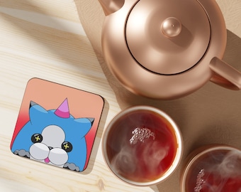 KH Meow Wow Hardboard Back Coaster -Single-