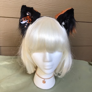 Auburn Orange Halloween Theme Cat Ears (Ver. 2)