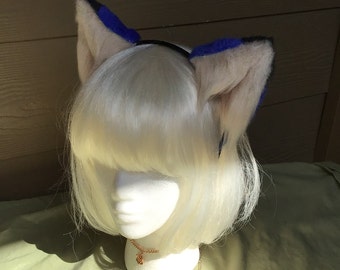 Black and Blue Cat Ears