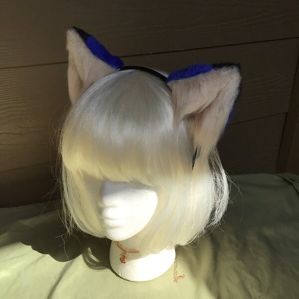 Blue Cat Ears Etsy